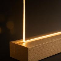 Detalle del borde iluminado con luz LED